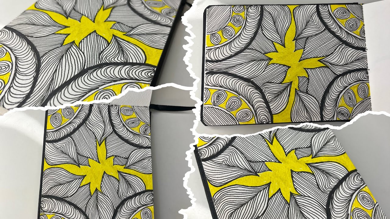 Add some zentangle calm to your day.. Relaxing Zentangle Art - YouTube