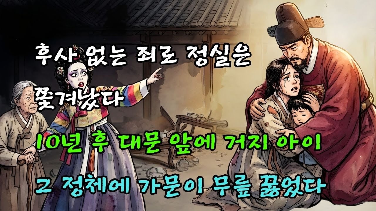 후사를 낳지 못해 쫓겨난 정실 부인… 10년 후 대문 앞 거지 아이의 정체에 가문 전체가 무릎 꿇은 충격적인 반전|야담|민담|전설|설화|오디오북|조선이야기