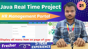 HR Management Portal | Lecture 21 | Change password and view profile in Spring Boot App | Sonu Soft