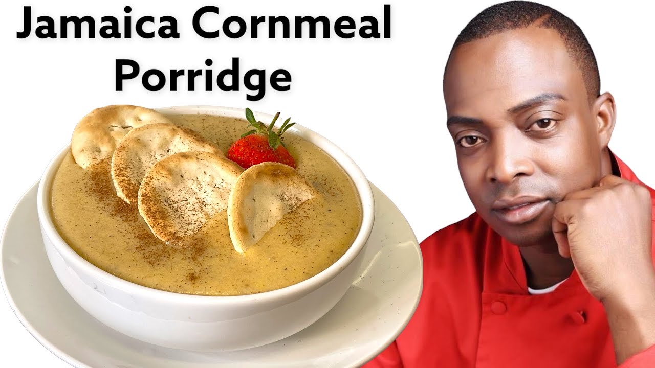 Sunday morning breakfast Jamaican cornmeal porridge happy Jamaican Independence Day! | Chef Ricardo Cooking