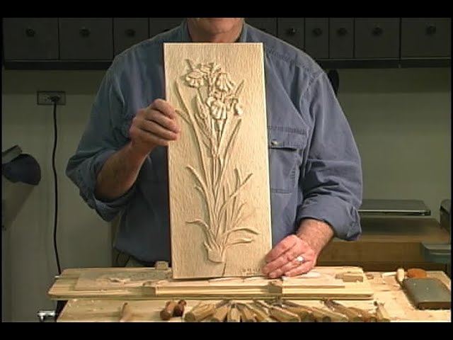 Wood Carving A Simple Flower