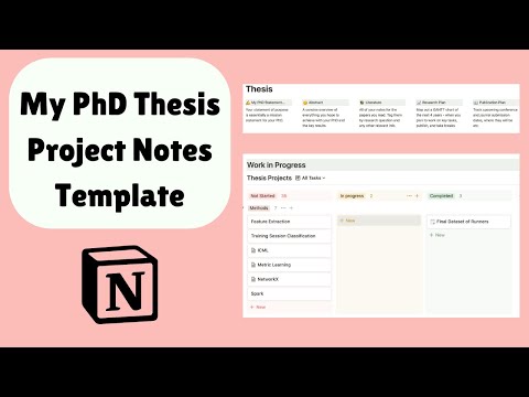 How I Organise My PhD Research Project Notes in Notion - Thesis ...