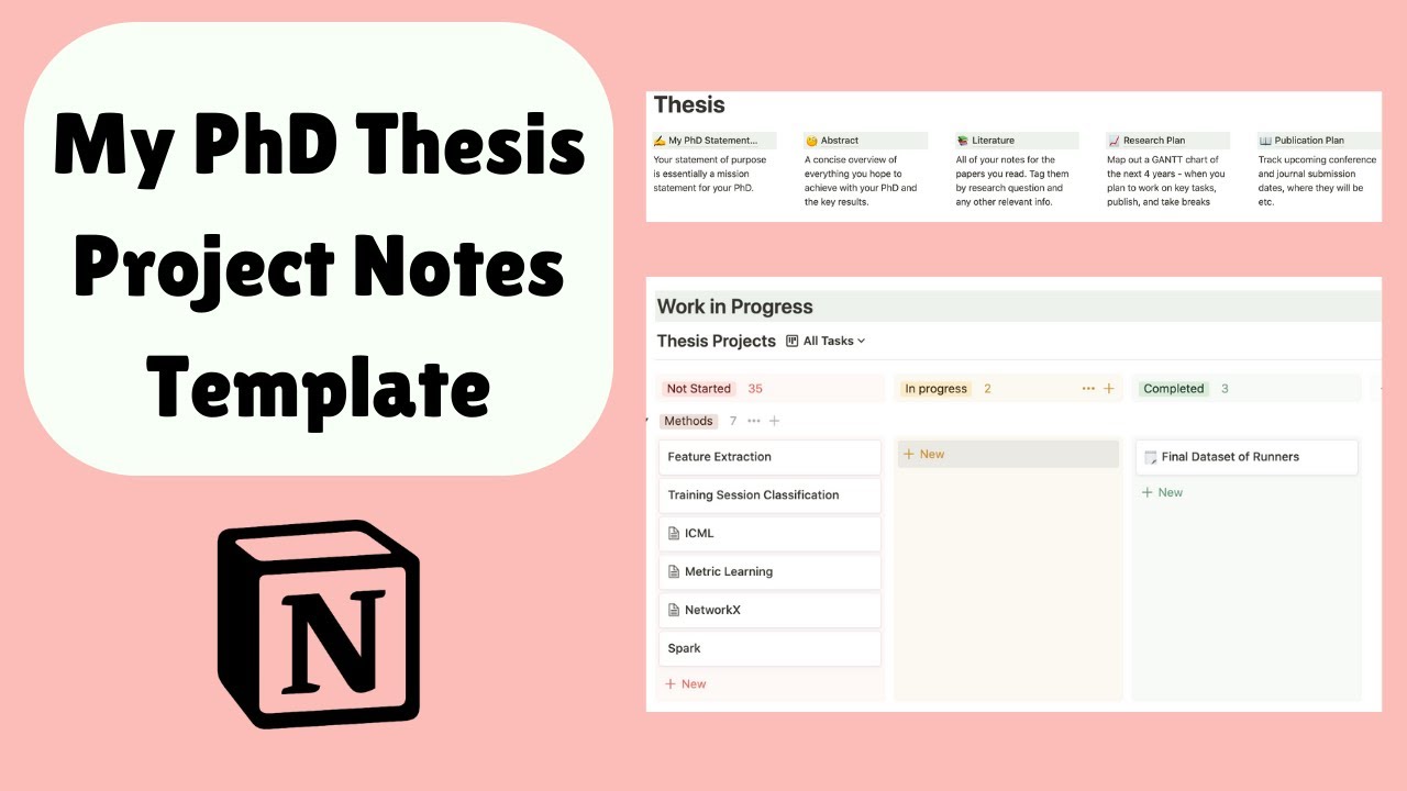 thesis planning template notion