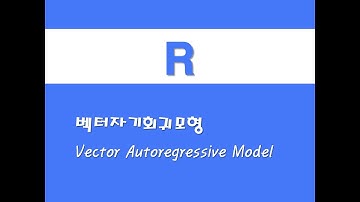 R을 활용한 시계열분석 - (18) 벡터자기회귀모형(VAR)(Vector Autoregressive Model)