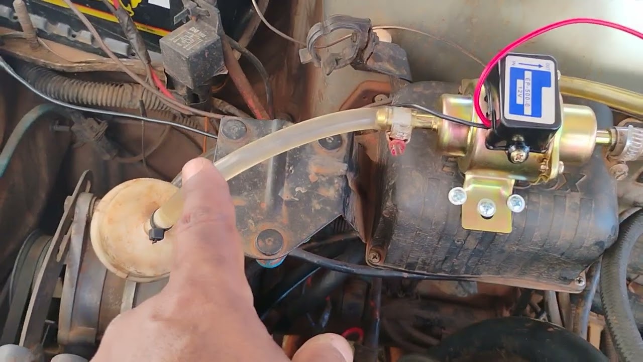 Bomba eletrica 12v no Fiat uno 93