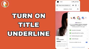 How To Turn On Title Underline On DuckDuckGo Private Browser App
