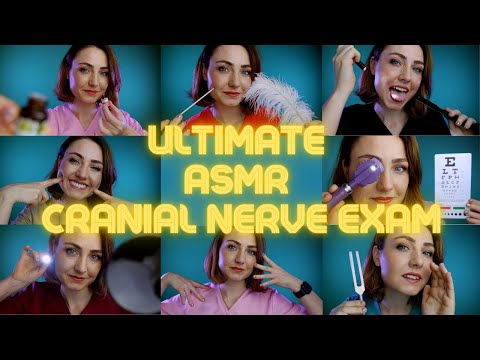 ASMR - THE BEST #ASMR CRANIAL NERVE EXAM ON YOUTUBE!