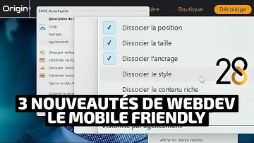 Replay WINDEV TOUR 28, 3 nouveautés de WEBDEV pour le Mobile Friendly