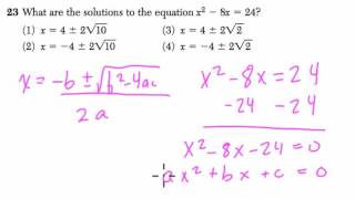 Algebra 1 Regents June 2015 #23