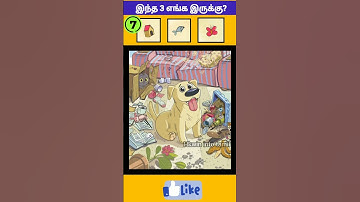 Find! 3 பொருள்கள் எங்கே?கண்டு பிடியுங்கள் Part 70 | Find the Object  | Trend | @Hkwin_info_tamil