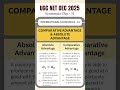 Comparative Advantage vs Absolute Advantage | International Trade Theory | UGC NET Economics 2025