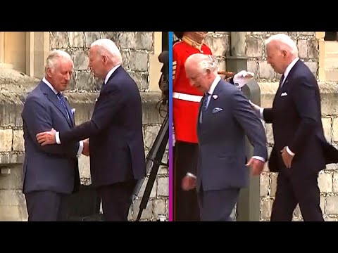 President joe biden causes stir by patting king charles on the back!