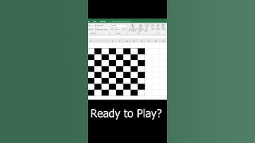 Make Chess Board in Excel (new trick)