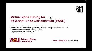 KDD 2023 - Virtual Node Tuning for Few-shot Node Classification