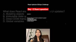 React Interview Prep Day 2 | Advanced MCQs #shorts #viral #viralvideo #frontend #frontenddeveloper
