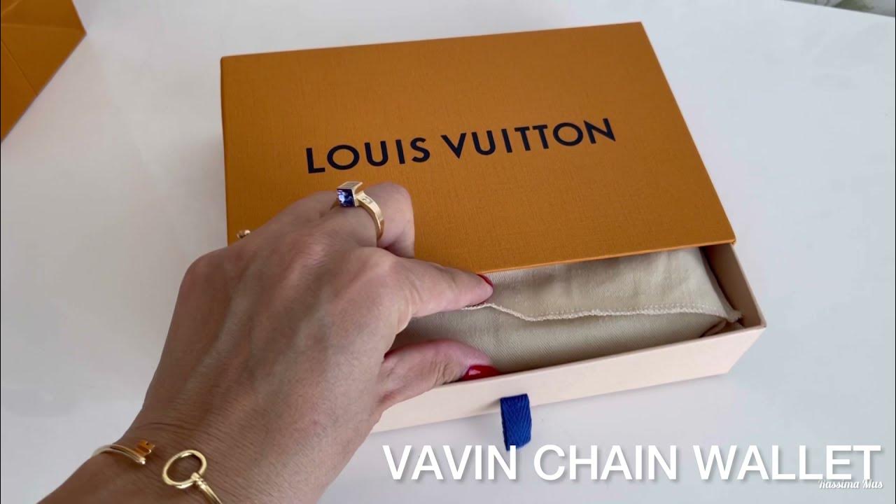 LOUIS VUITTON unboxing & review Vavin chain wallet , styling and chain  modification 