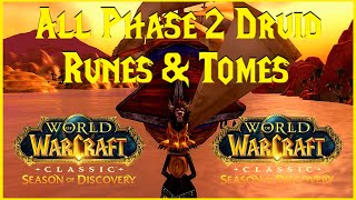 Season of Discovery: All Phase 2 Druid Runes & Tomes