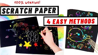 DIY CRAFTS/DIY reusable Scratch Paper/Magic Book/ Rainbow NoteBook/How to make Scratch Book/Minitha