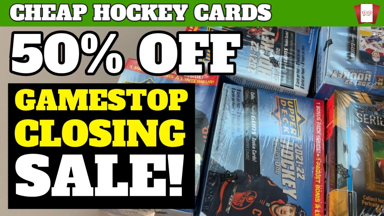 Gamestop is closing so it Meant Cheap Hockey Cards! YouTube