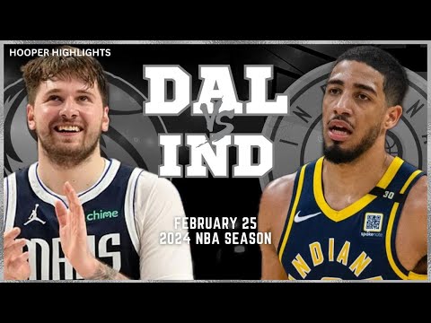 Dallas Mavericks vs Indiana Pacers Full Game Highlights | Feb 25 | 2024 NBA Season