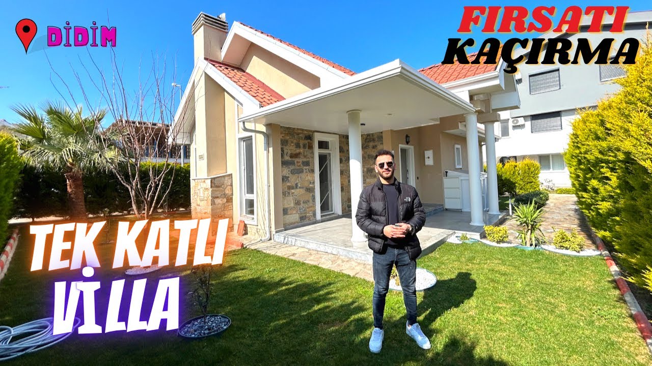 Tek Katlı Satılık Bungalov Villa Kaçırılmaz Fırsat ! | Didim Villa 09/03/2023 #didim #villa #emlak