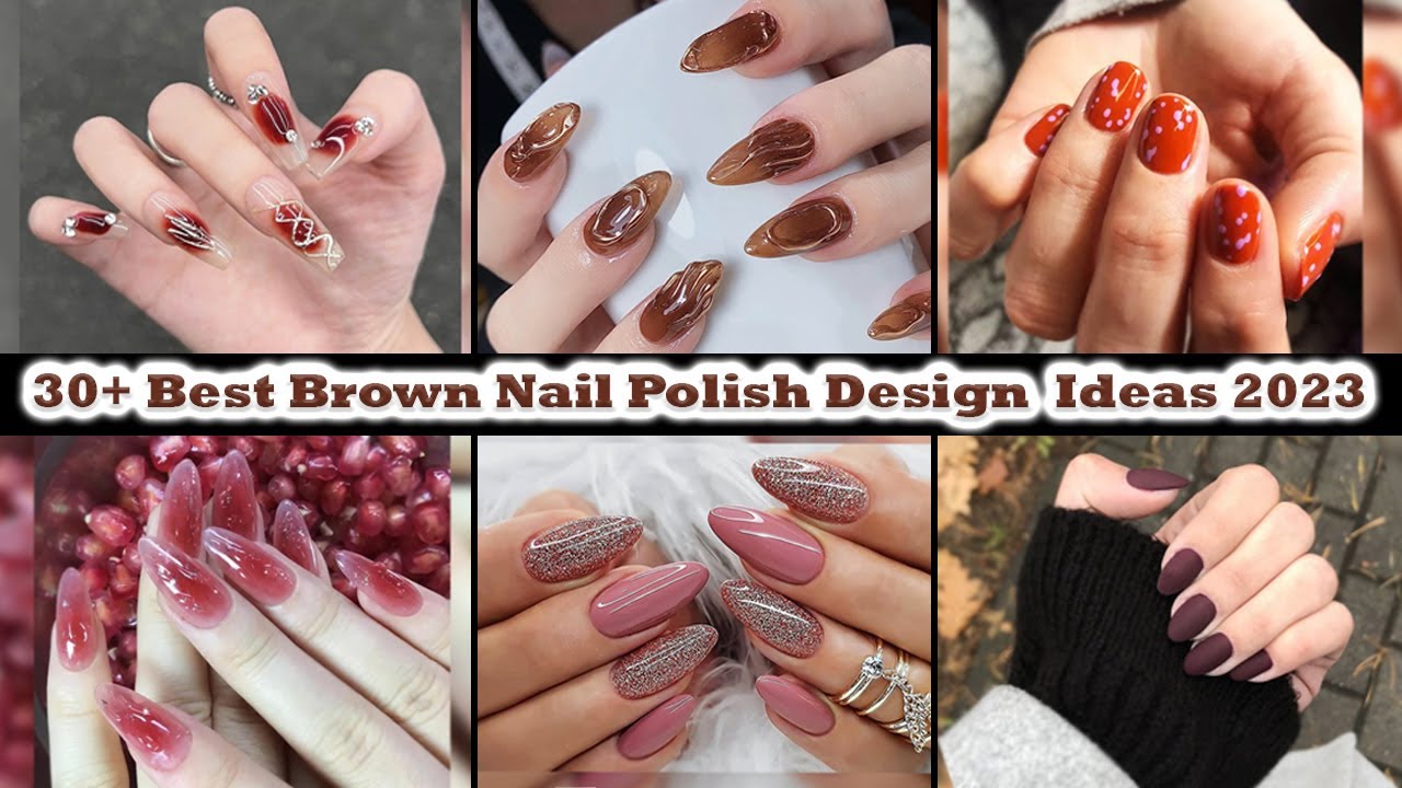 30+ Best Brown Nail Polish Design Ideas 2023 | Easy nail Art images | 
