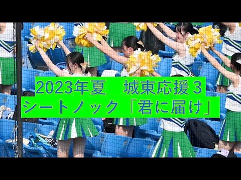 2023年高校野球東東京大会　城東チア・ブラスバンド応援３　「君に届け」