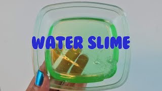 ASMR WATER SLIME RECIPE💦🎧👅 How to make Jiggly Water Slime at home #06