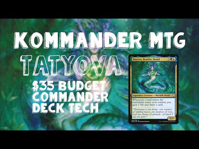 Budget Commander Deck: Tatyova, Benthic Druid Under $35! - YouTube