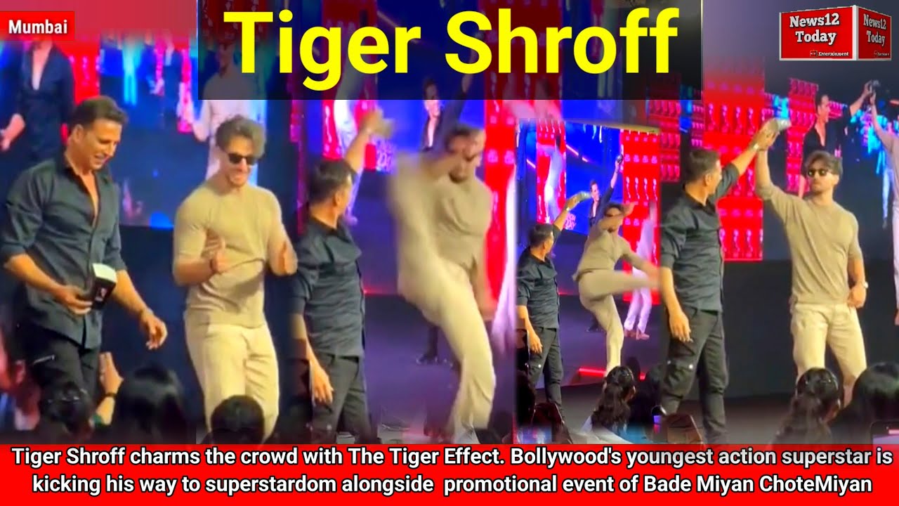 Tiger Effect Tiger Shroff charms the crowd with The Tiger Effect.Bollywood's ...
