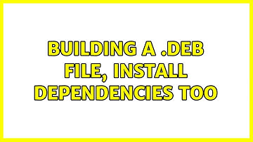 Ubuntu: Building a .deb file, install dependencies too