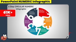 12.Graphic design | Office 365 | Free PowerPoint Templates | 6 Step Numeric Infographic