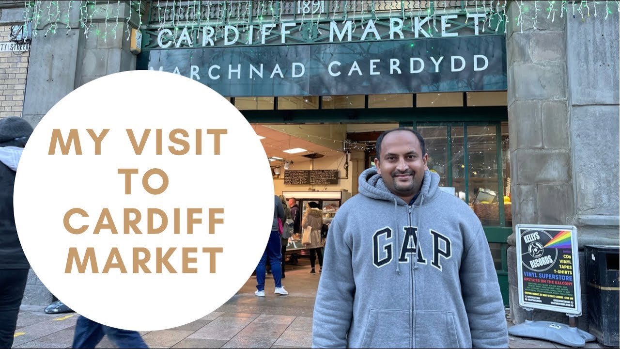Cardiff Market (Central Market) Marchnad Caerdydd ,Wales,UK