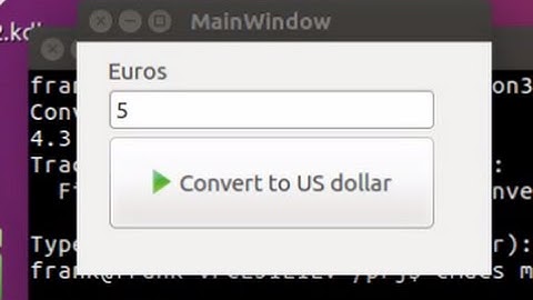 PyQt5 Tutorial   Build a currency converer