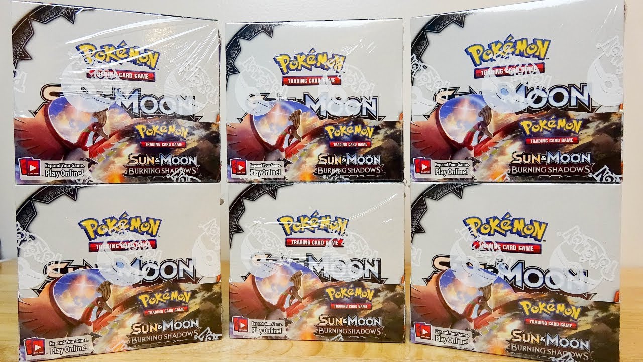 Opening 6x Pokemon Burning Shadows Booster Boxes