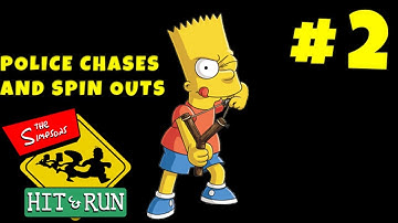 POLICE CHASES AND SPIN OUTS!! - SIMPSONS HIT AND RUN RAGE GAMEPLAY PART 2 - BART