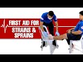 The Difference and First Aid for Strains and Sprains #BeALifesaver