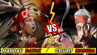 Adu Hebat Mandau Terbang VS Celurit Madura.!? Senjata Suku di Indonesia Paling Magis dan Mematikan