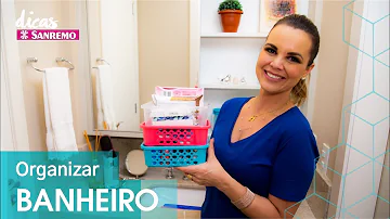 Como organizar as coisas no banheiro?