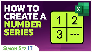 How to Create a Number Series in Microsoft Excel