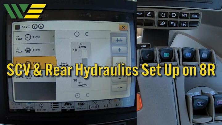 How to Operate the SCV & Rear Hydraulics on John Deere 8R Tractor