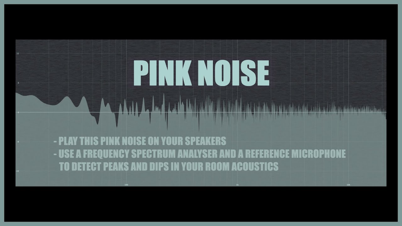 PINK NOISE TEST TONE test your speaker setup and room acoustics I