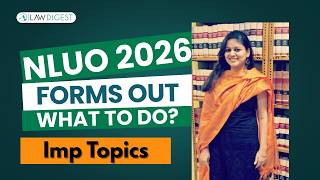 NLUO 3 Yr LLB Notification 2026 | NAIET 2026 Preparation