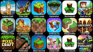 London Craft, Tribe Craft, Crafty Lands, Exploration Craft, Pixel Gun 3D, Minecraft, Lava Craft screenshot 5