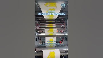 Factory Test Belt Driving 2 Colors High Speed 100-120m/min Flexo Printing Machine