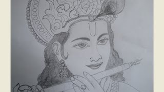 krishna drawing sketches ji ki drawings