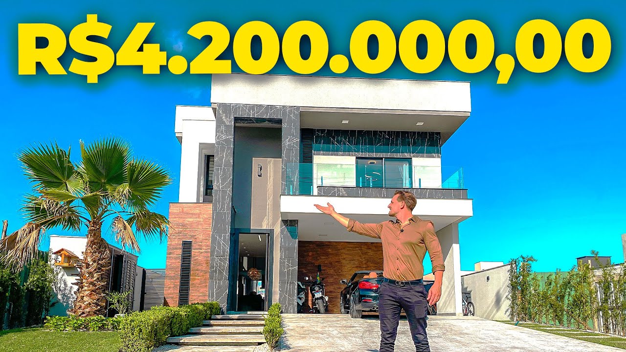 MANSÃO DE R$4.200.000,00 LUXOUSA E  SURPREENDENTE COM HELIPONTO E CLUB HOUSE NO CONDOMINIO