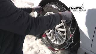 Montage des Chaînes neige Steel Grip de Polaire - Feu Vert