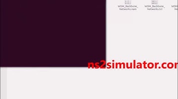 WDM Backbone network projects using NS2 simulation