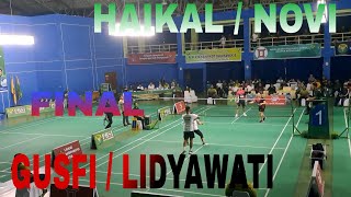 FINAL MIX DOUBLE DEWASA || GUSFI / LIDYAWATI  VS HAIKAL / NOVI || KEJURKOT BADMINTON SAMARINDA 2023